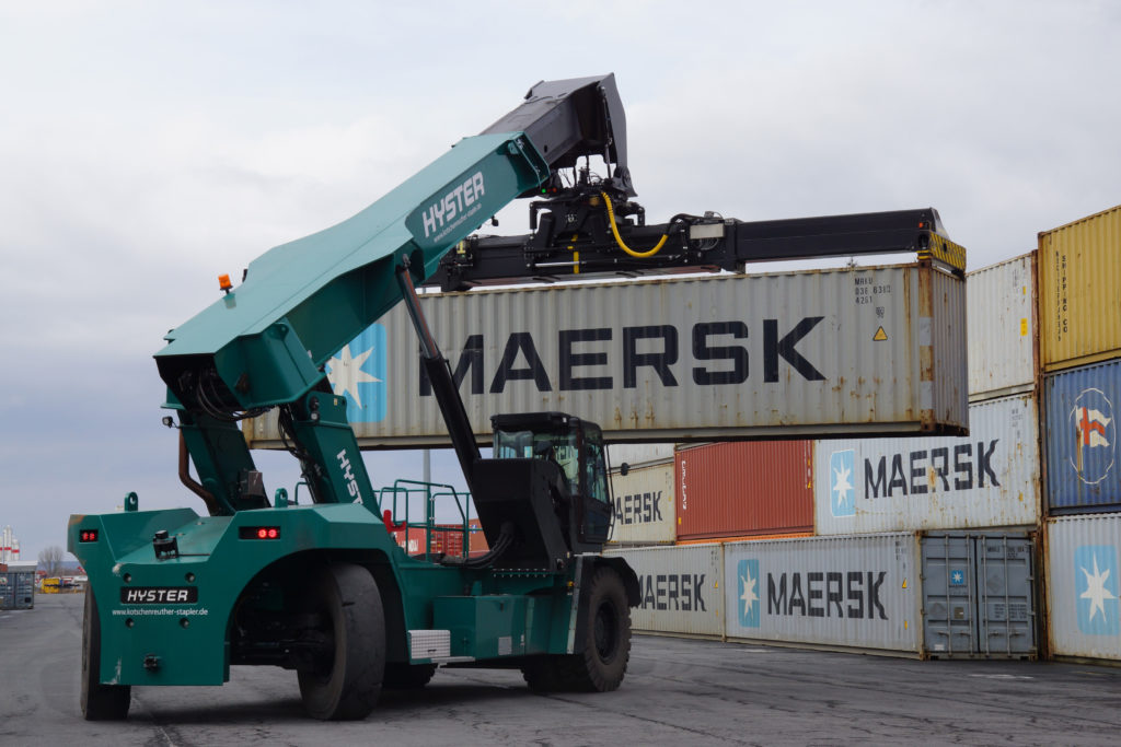 Reachstacker Container baymodal bayernhafen Bamberg