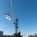 bayernhafen Passau Kran Inbetriebnahme