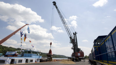 Einweihung bayernhafen Passau Schalding