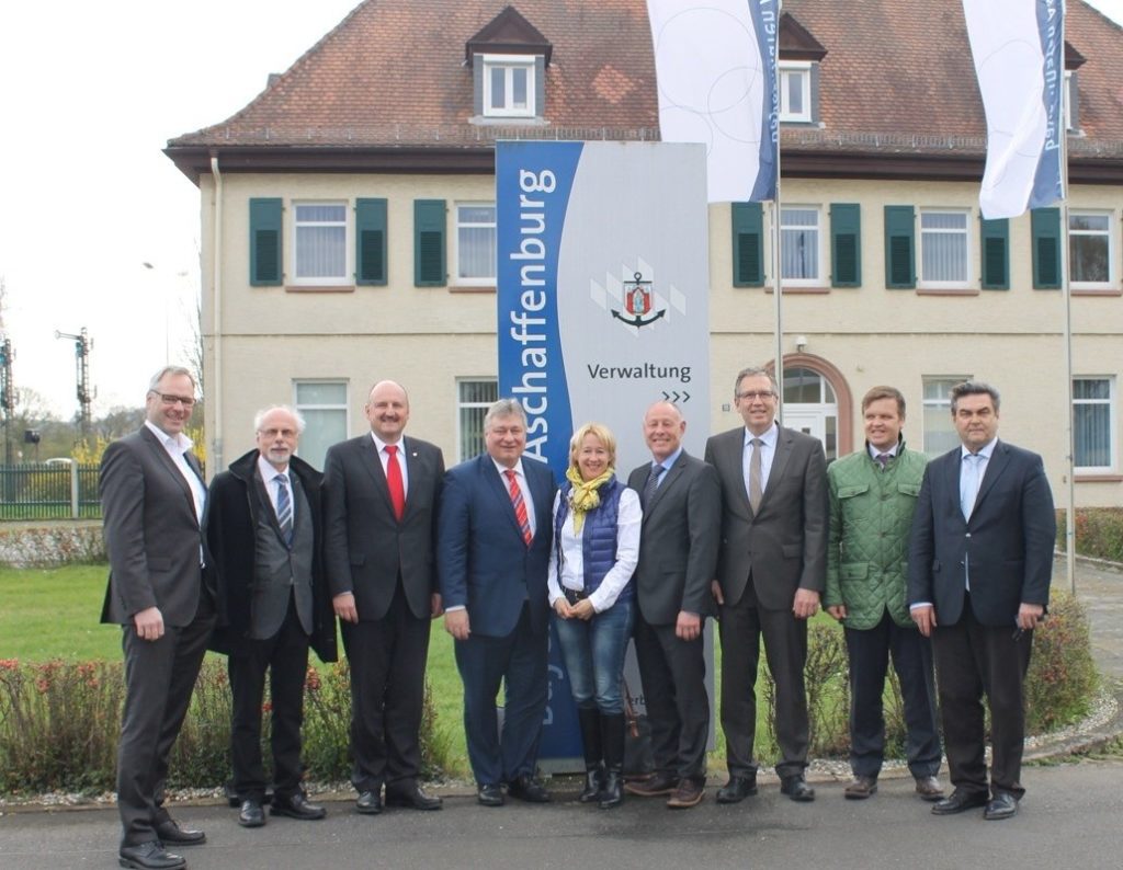 Besuchergruppe bayernhafen Aschaffenburg