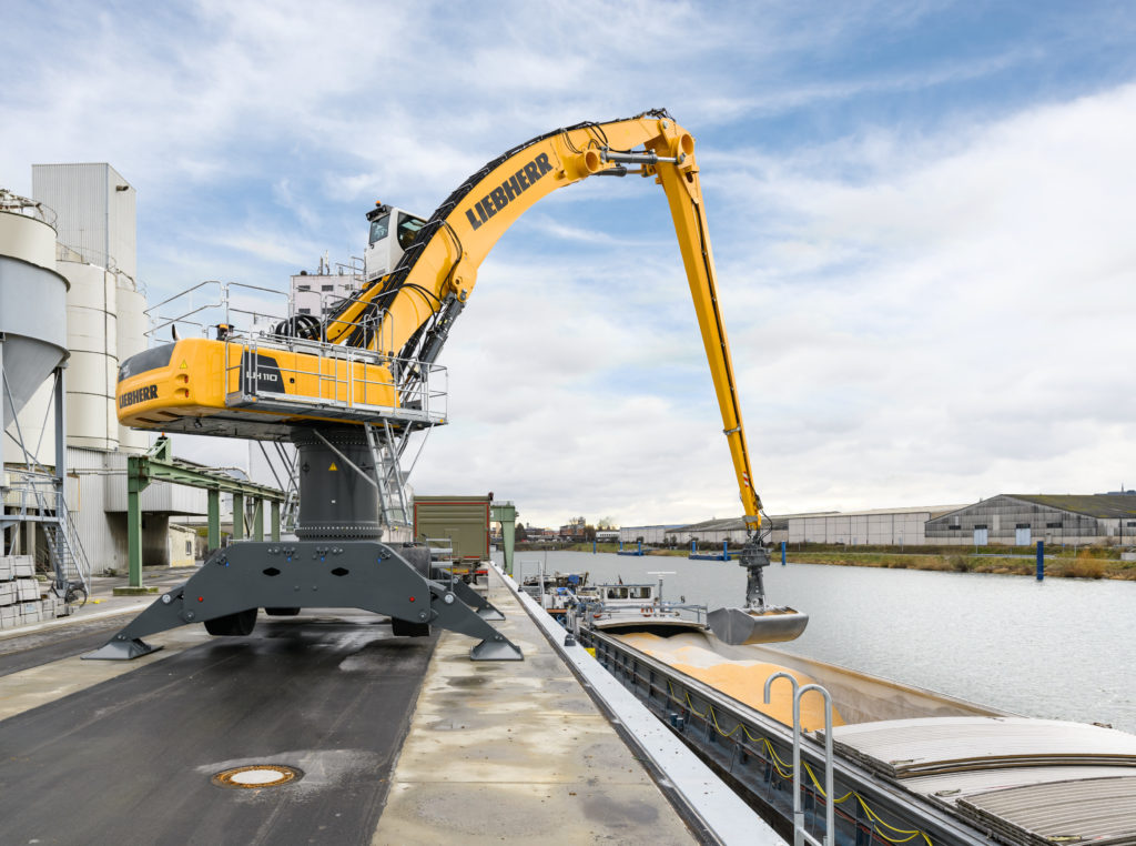 Mobilbagger Liebherr LH110 bayernhafen Bamberg