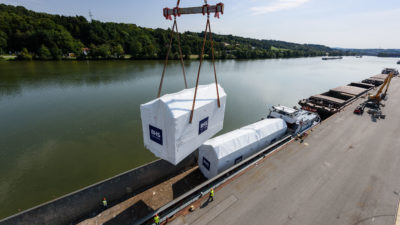 Schwergut Umschlag bayernhafen Passau