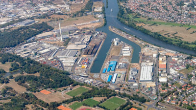 Luftbild 2018 bayernhafen Aschaffenburg