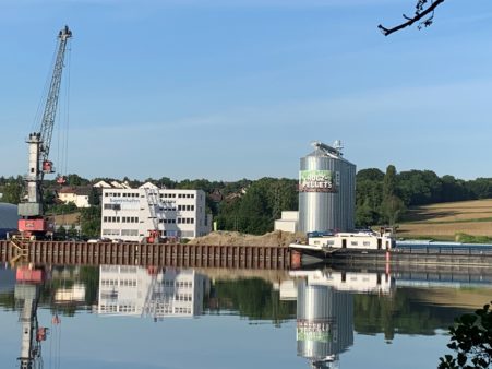 Pelletslager im bayernhafen Passau