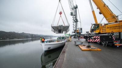 Schwergut Umschlag bayernhafen Passau