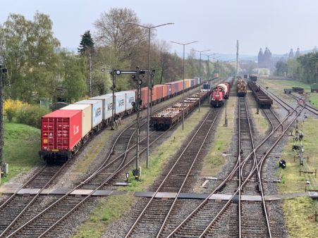 Hafenbahnhof im bayernhafen Aschaffenburg