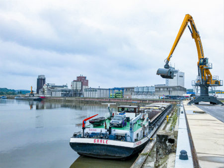 Massengutumschlag Kai 4 bayernhafen Bamberg