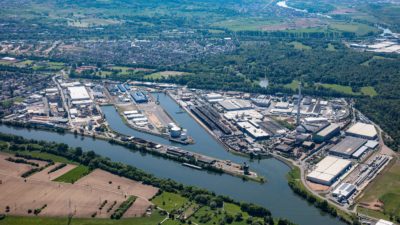 bayernhafen Aschaffenburg Luftbild 2020