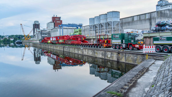 bayernhafen Bamberg Schwerguttransport Tennet