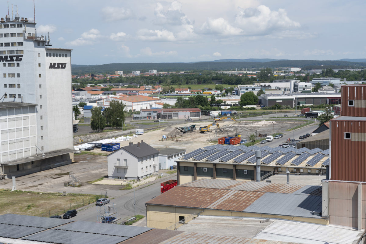 Bosch baustelle Herbst bayernhafen Bamberg