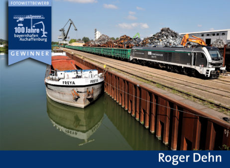 Gewinnerbild Fotowettbewerb 100 Jahre bayernhafen Aschaffenburg Roger Dehn