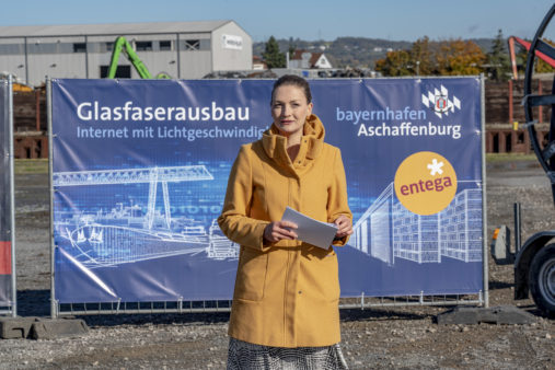 Judith Gerlach Ansprache Glasfaserausbau Aschaffenburg