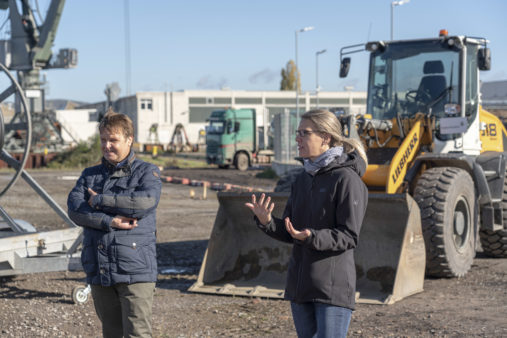 Anja Bokeloh Joachim Zimmermann Ansprache Glasfaserausbau Aschaffenburg