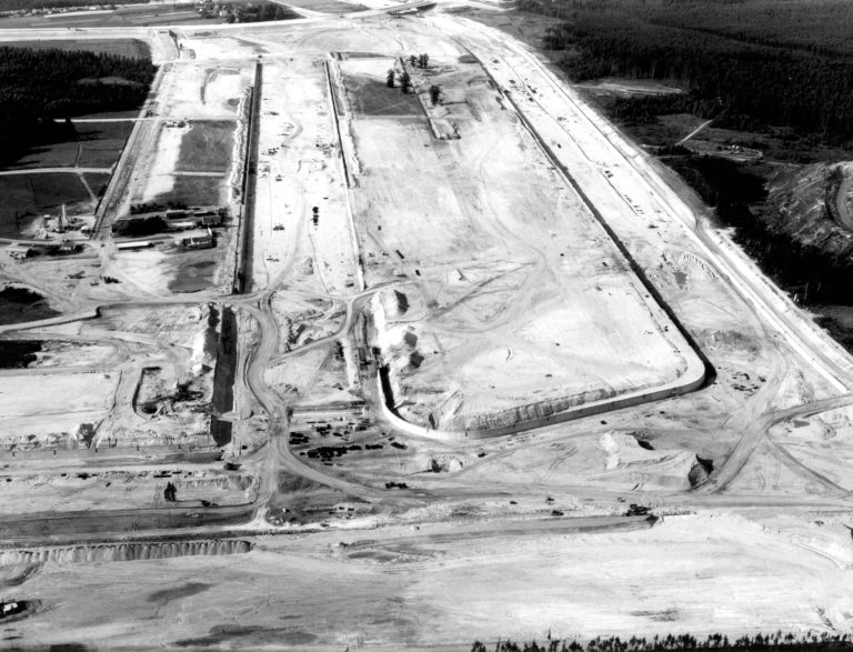 Bau bayernhafen Nürnberg 1970