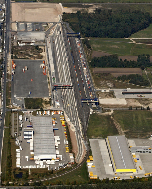 Bau zweites Modul KV-Anlage bayernhafen Nürnberg