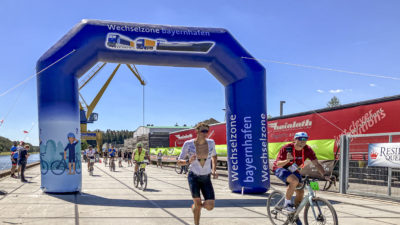 Triathlon Challenge Roth Wechselzone bayernhafen