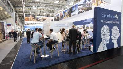 bayernhafen Messestand transport logistic