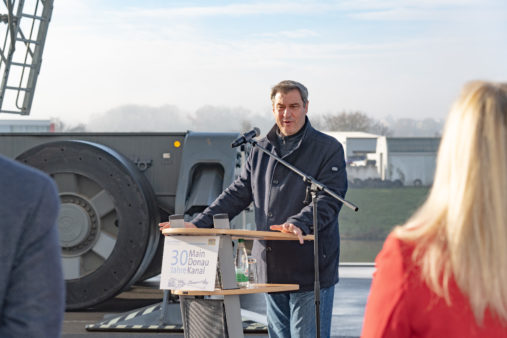 Festakt 30 Jahre Main-Donau-Kanal Bamberg Dr. Markus Söder